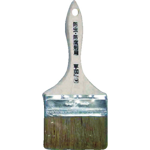 防虫防腐剤用刷毛 平100mm 1本画像