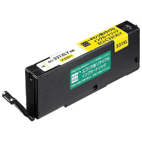 ﾘｻｲｸﾙｲﾝｸ ｲｴﾛｰ(染料) 大容量 [ｷﾔﾉﾝ:BCI-331XLY互換] ECI-C331XLY 1個画像