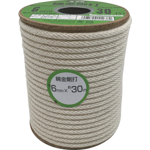 綿金剛打ﾛｰﾌﾟ ﾎﾞﾋﾞﾝ巻 6mm×30m 1巻画像