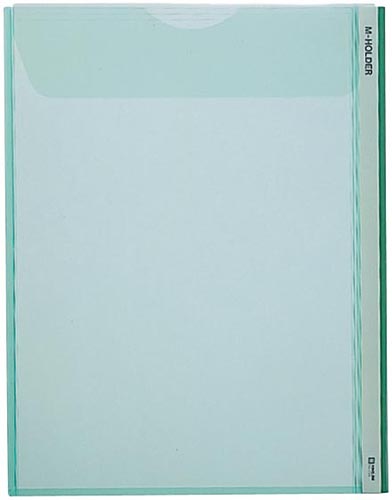 Ｍホルダー　Ａ４縦　収納幅１０ｍｍ　緑　５枚画像