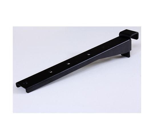 Walist ウォリスト1×4材用 棚受金具 3枚用 黒 黒い棚受金具が3枚横に並べられた状態