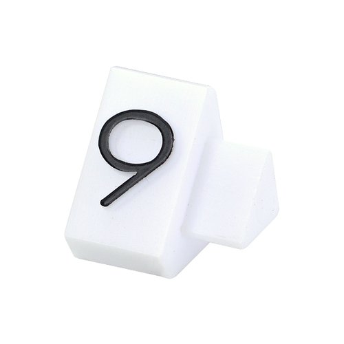 陳列備品 ニュープライスキューブ補充M用(20粒) 白/黒 9 友屋 白と黒の補充粒が整然と並べられている様子