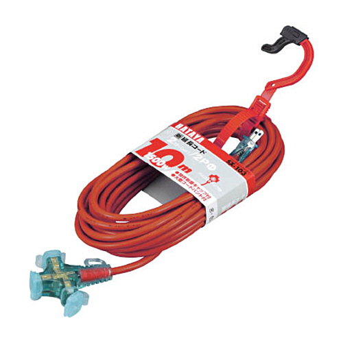 2P延長ｺｰﾄﾞ 10m ﾚｯﾄﾞ 1本