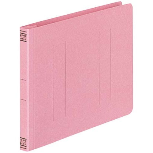 フラットファイルＶ樹脂とじ具　Ａ５横　桃　１０冊画像