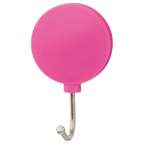 ｶﾗｰﾏｸﾞﾈｯﾄﾌｯｸ ｽｲﾝｸﾞ 耐荷重約1kg 桃 1個画像