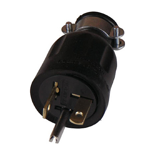 平刃形 ｺﾞﾑﾌﾟﾗｸﾞ 接地2P20A125V 1個画像