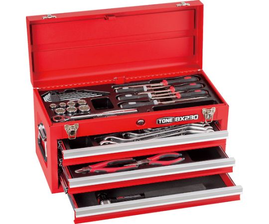 整備用工具セット ツールセット BX230仕様 レッド 間口508×奥行232×高さ302mm画像