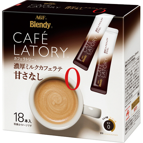 ﾌﾞﾚﾝﾃﾞｨ ｶﾌｪﾗﾄﾘｰ ｽﾃｨｯｸ 濃厚ﾐﾙｸｶﾌｪﾗﾃ 甘さなし 1箱(18本)画像
