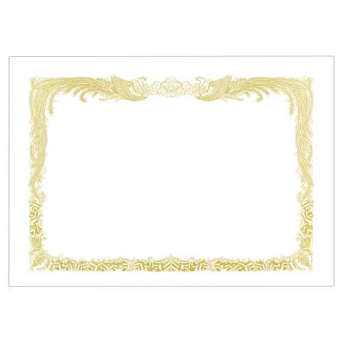 賞状用紙 白 B5 ﾀﾃ書用 1冊(10枚)