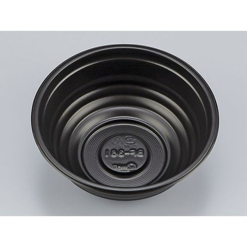 シーピー化成 どんぶり容器 BF-361 黒 本体画像