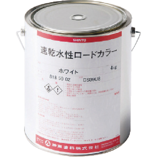 速乾水性ロードカラーホワイト4kg丸缶　1缶