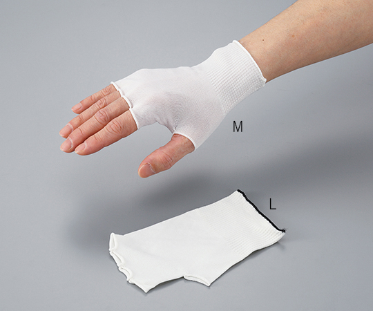 クリーンルーム用インナー手袋　クリーンパック　L　指無し　10双入画像