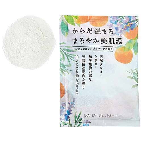 ﾃﾞｲﾘｰﾃﾞｨﾗｲﾄ まろやか美肌ﾊﾞｽﾊﾟｳﾀﾞｰ ﾏﾝﾀﾞﾘﾝｵﾚﾝｼﾞ&ﾊｰﾌﾞ 50g 1包画像