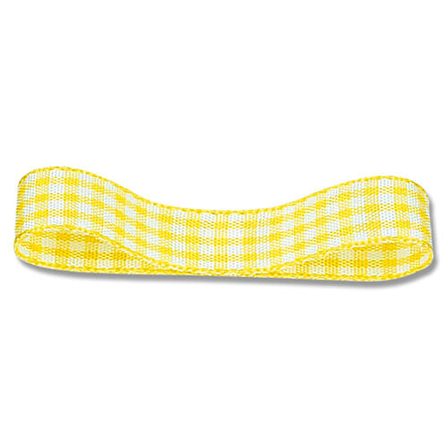 HEIKO Nギンガムリボン 14mm幅×30m巻 キイロ画像