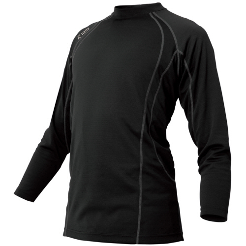 TULTEX(ﾀﾙﾃｯｸｽ) 長袖Tｼｬﾂ 冷感ﾌﾟﾘﾝﾄ 二重編み裏ﾌﾟﾘﾝﾄﾆｯﾄ ﾌﾞﾗｯｸ SS 1着画像