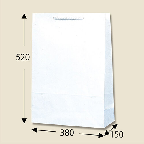 業務用や引き出物用に最適！大型サイズの白色手提げ紙袋
