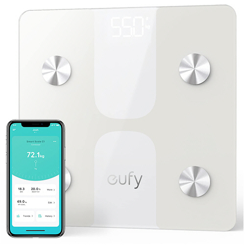eufy(ﾕｰﾌｨ) 体重･体組成計 Smart Scale C1 ｵﾌﾎﾜｲﾄ 1台画像