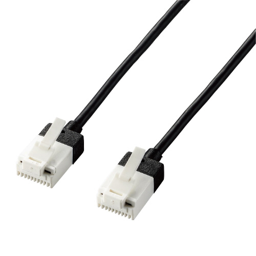 LANケーブル　CAT6A　10m　爪折れ防止　黒