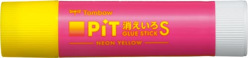 スティックのり消えいろピットＳネオン桃軸５本画像