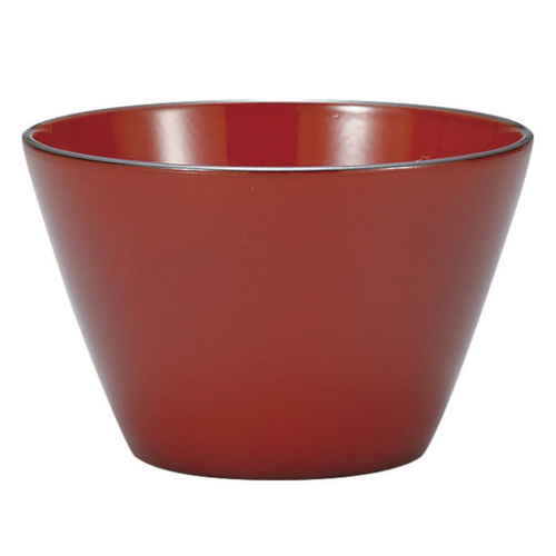ボウル 11cm クリーンコート 赤溜 洋食器 樹脂製画像