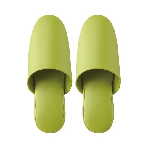 抗菌多機能ビニールスリッパ　前とじ　グリーン４０足画像