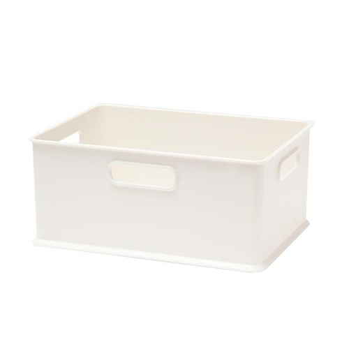 収納ボックス 収納ケース ナチュラ インボックス S プラスチック ホワイト画像