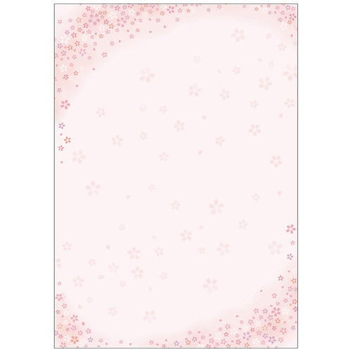 OA対応和柄用紙 和ごころ A4判 舞桜 1ｾｯﾄ(50枚:10枚×5冊)画像