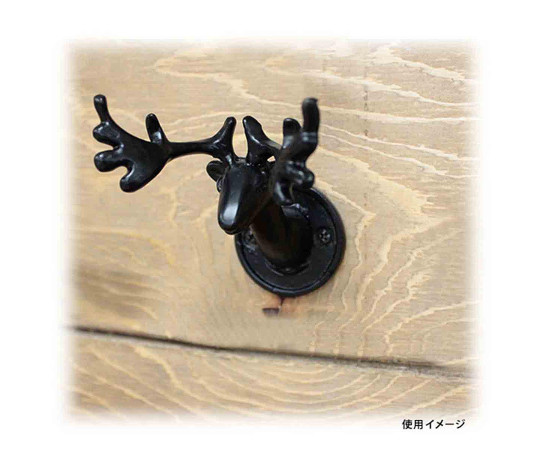 ブラック装飾フック　幅62mm×高さ90mm×奥行90mm