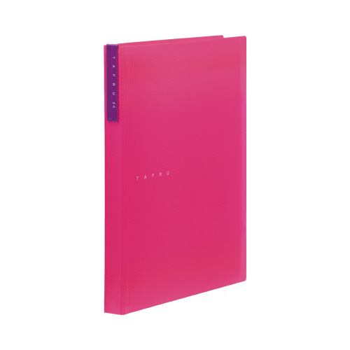 クリアーファイルタフル（透明）　Ａ４縦２０Ｐ桃画像