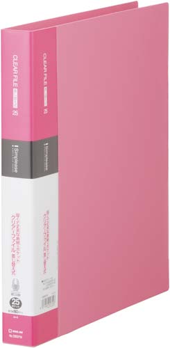 シンプリーズクリアーＦ差替式桃Ａ４縦背幅３６ｍｍ