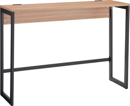 リスムハイデスクＷ１５００　黒脚　ウォルナット