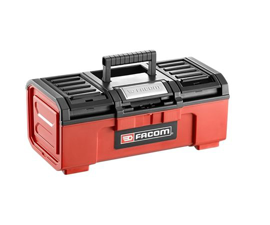 工具箱　プラスチック　黒　/　赤　481　x　237　x　271mm　One　Touch画像