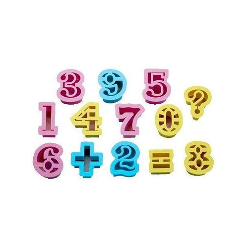 クッキー型 抜き型 数字 13個セット プラスチック製画像