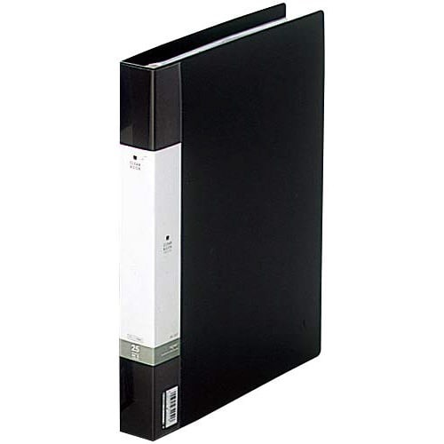クリヤーブック交換式　黒　Ａ４縦背幅３５ｍｍ６冊画像