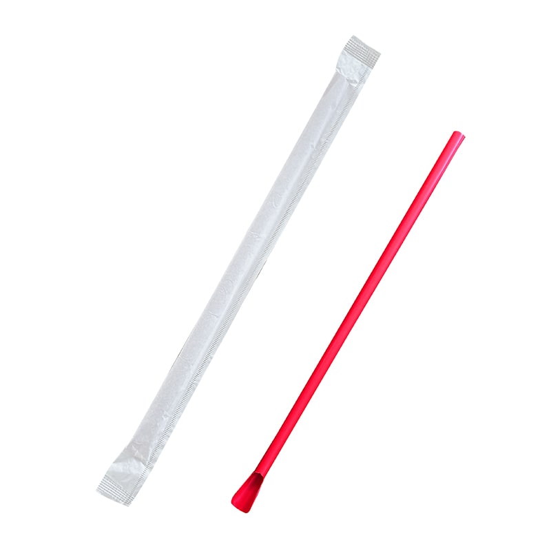 ヘイコースプーンストロー６ｘ２１　赤　単袋画像