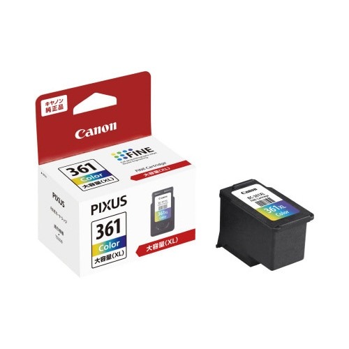 純正インク　ＢＣ－３６１ＸＬ　３色カラー画像