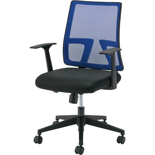 ショットチェア　肘付　ブルー画像