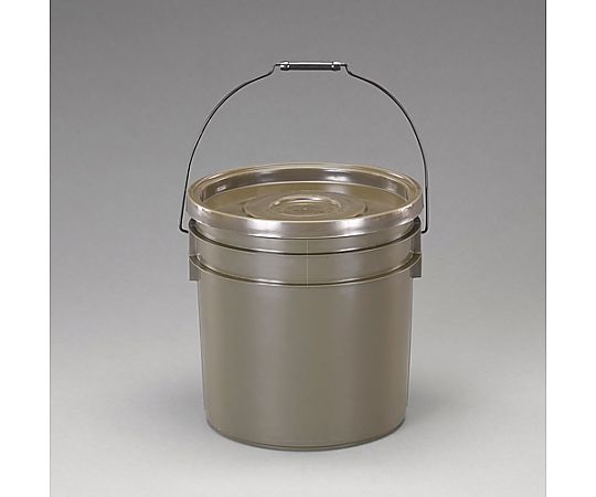 φ329x332mm/19.6L 密閉容器(ポリエチレン製/OD) 白い密閉容器が綺麗に整列している様子