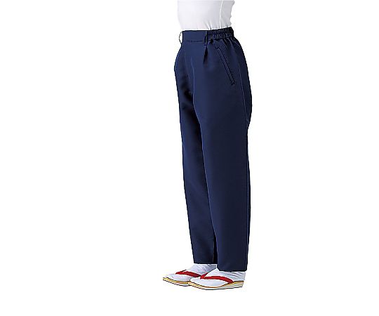 男女兼用和風パンツ ネイビー LL画像