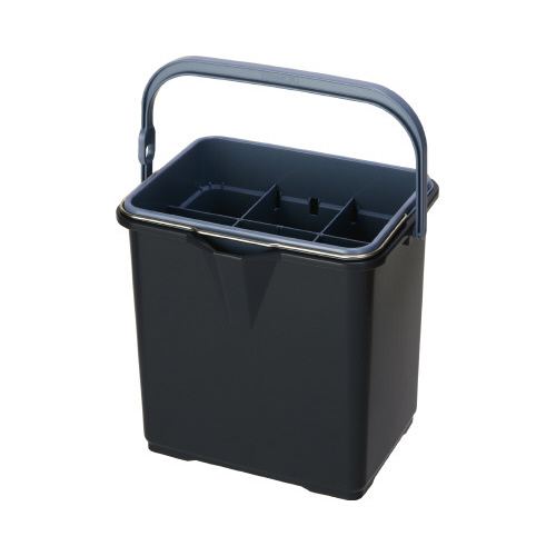 仕切付きバケツ２　グレー画像