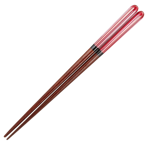 箸 うるしde暮らそ 漆十草 23cm 漆塗り レッド画像