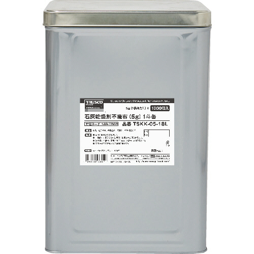 石灰乾燥剤 (耐水･耐油包装) 5g/個 1斗缶 1缶(1000個)