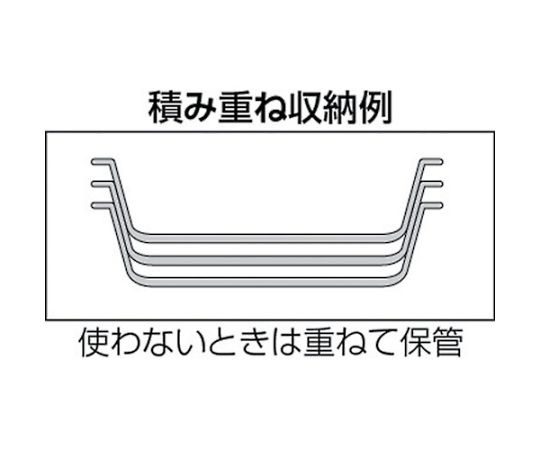 パンチングBOX　7.7　有効内寸370X201X94 正面から見た、開口部が広い収納ボックスの様子
