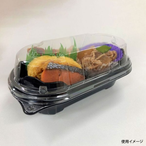 シーピー化成 弁当容器 BFNプランチ21 黒 本体画像