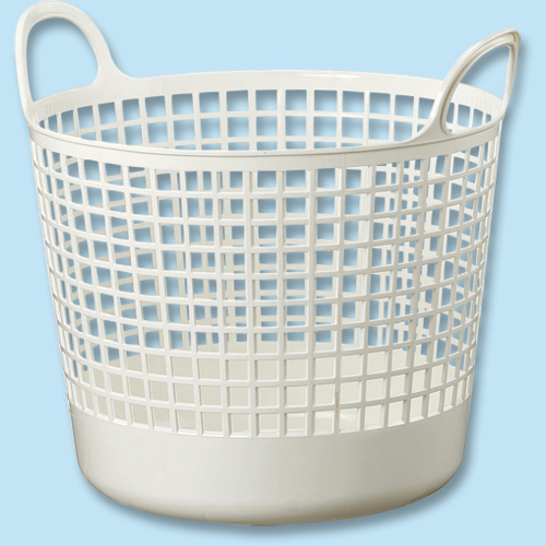 ｽｶﾝｼﾞﾅﾋﾞｱｽﾀｲﾙ ﾗｳﾝﾄﾞﾊﾞｽｹｯﾄ ﾎﾜｲﾄ 1個