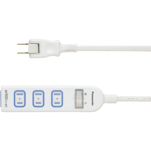 ＯＡタップ　ザ・タップ　２Ｐ式４個口１ｍ　ホワイト画像