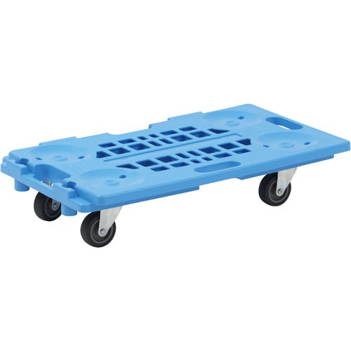 連結静音樹脂台車（四輪自在ゴム）　２００ｋｇ　３台