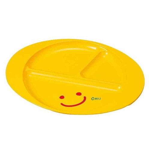 ランチプレート 27cm OMU SMILE 皿 食器 子供用食器 プラスチック 日本製 ちゃっぷ画像