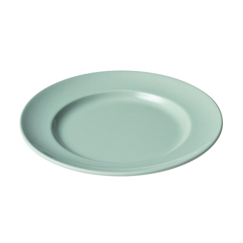 メラミン食器 青磁 CS-22 平皿リム型8吋 エンテック画像