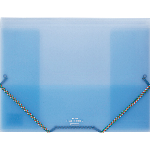 ﾌﾗｯﾄﾎﾙﾀﾞｰ A4 50枚収容 背幅5-32mm ﾌﾞﾙｰ 1冊画像